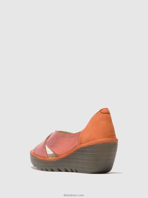 losos/broskev Fly London ženy crossover sandály yoma307 2HX4R564