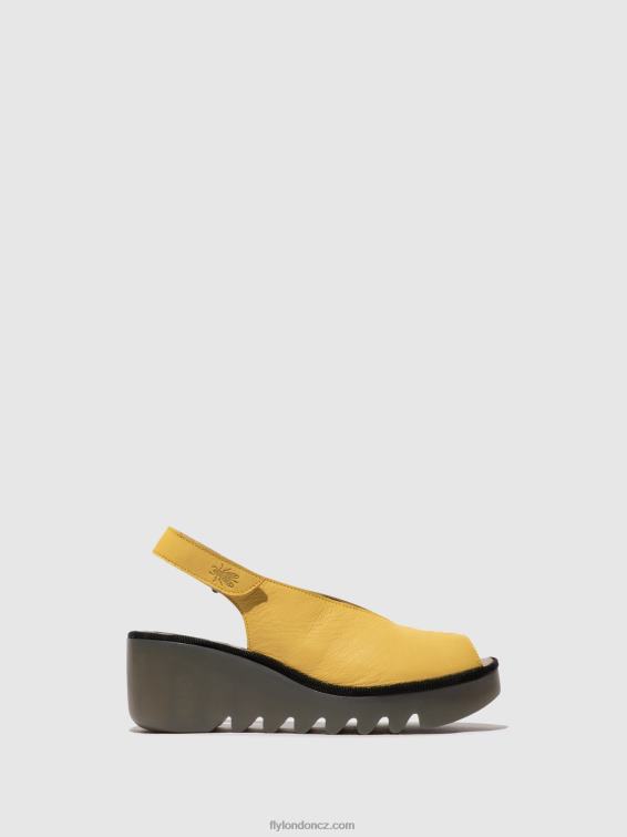 žlutá Fly London ženy sling-back sandály baye386 2HX4R466