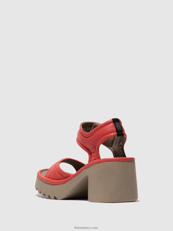 malina Fly London ženy sandály na suchý zip mank433 2HX4R402