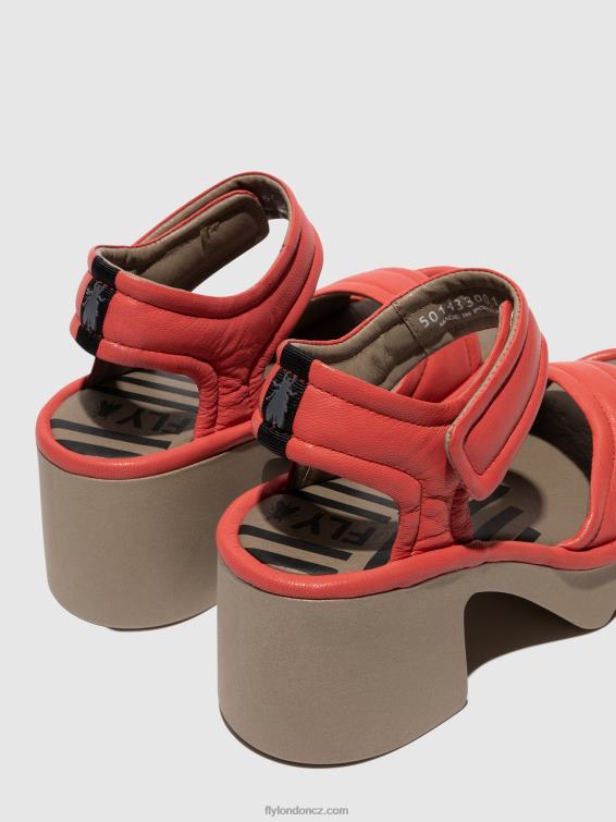 malina Fly London ženy sandály na suchý zip mank433 2HX4R402
