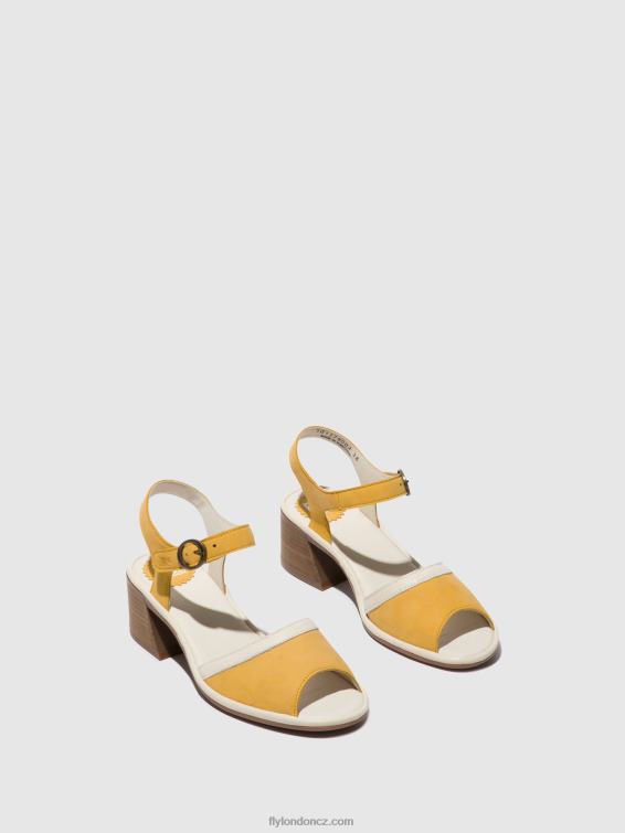 čmelák/offwhite Fly London ženy páskové sandály lear374 2HX4R568