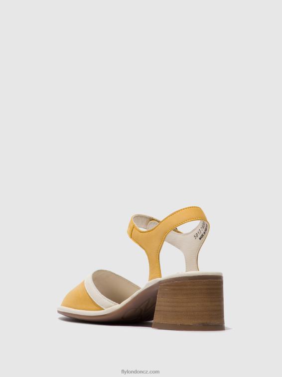 čmelák/offwhite Fly London ženy páskové sandály lear374 2HX4R568