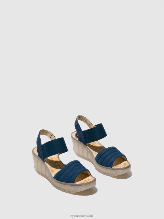 modrý Fly London ženy sling-back sandály yiko414 2HX4R433