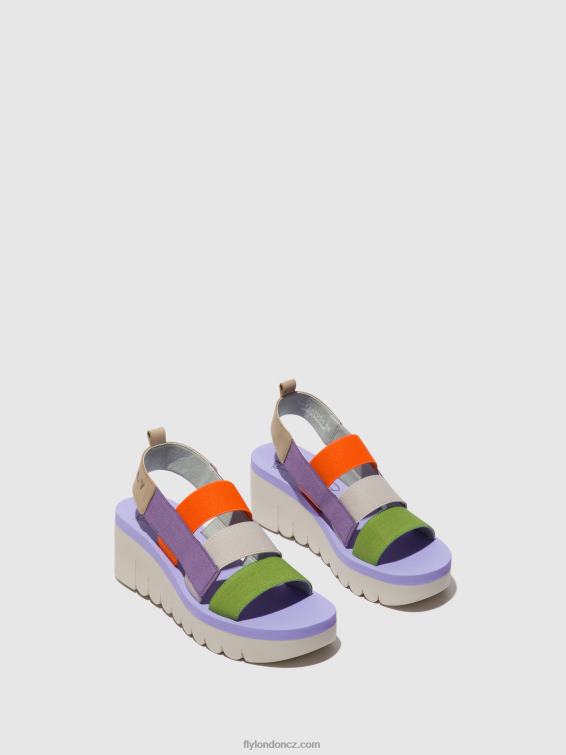multi (viola) Fly London ženy páskové sandály yere847 2HX4R425