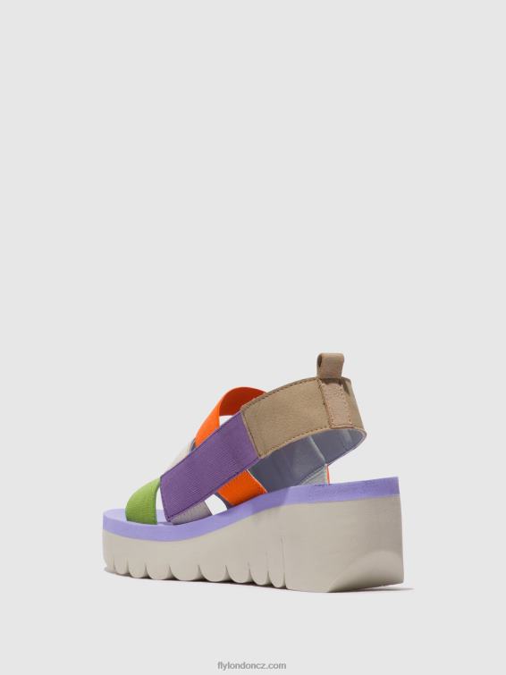multi (viola) Fly London ženy páskové sandály yere847 2HX4R425