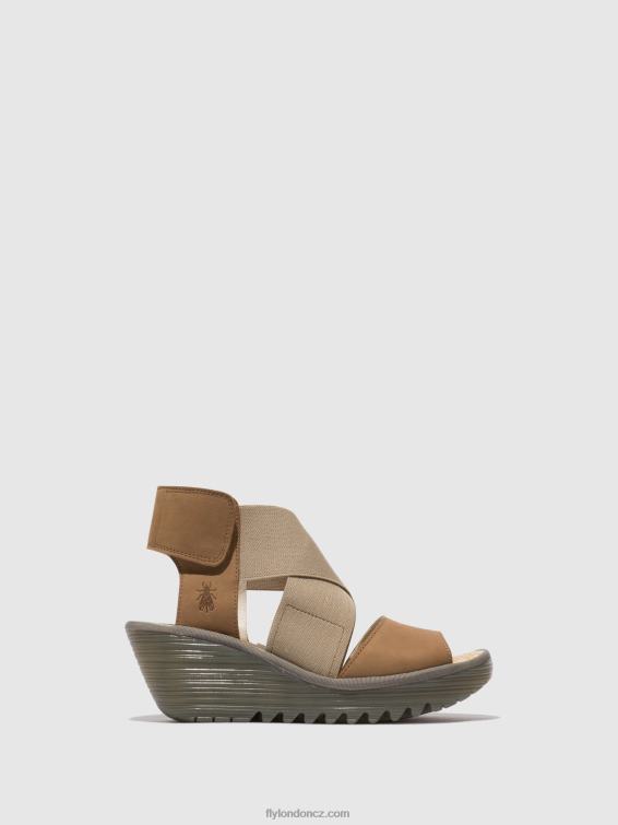 písek Fly London ženy crossover sandály yuba385 2HX4R487
