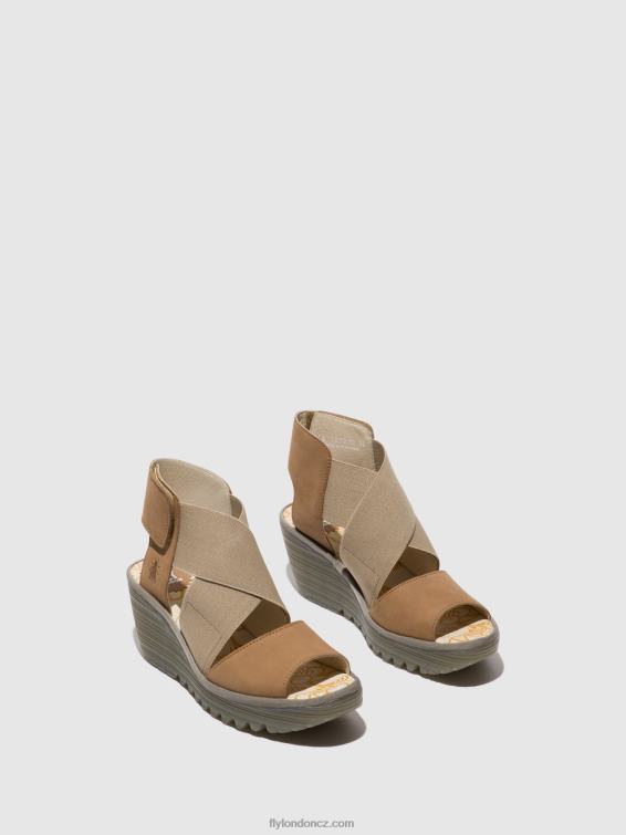 písek Fly London ženy crossover sandály yuba385 2HX4R487
