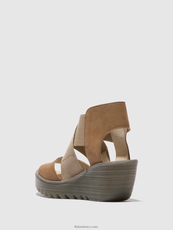 písek Fly London ženy crossover sandály yuba385 2HX4R487