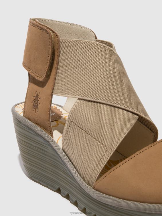 písek Fly London ženy crossover sandály yuba385 2HX4R487