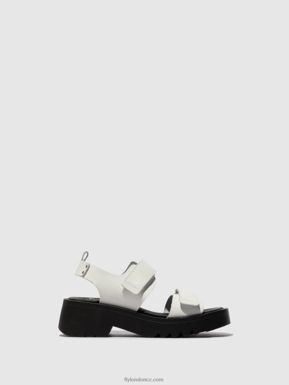 špinavě bílá Fly London ženy sandály na suchý zip meka857 2HX4R532