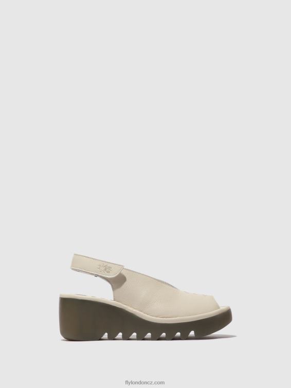 špinavě bílá Fly London ženy sling-back sandály baye386 2HX4R572