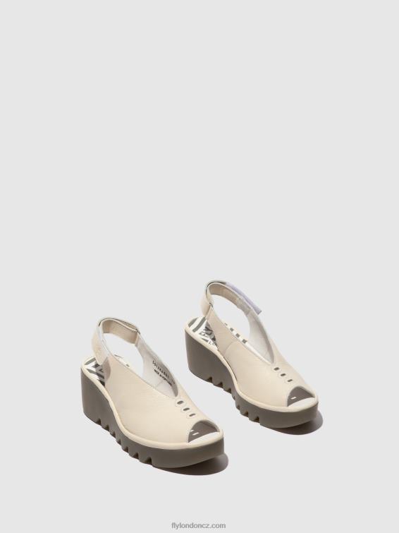 špinavě bílá Fly London ženy sling-back sandály baye386 2HX4R572