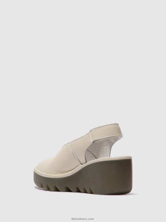 špinavě bílá Fly London ženy sling-back sandály baye386 2HX4R572