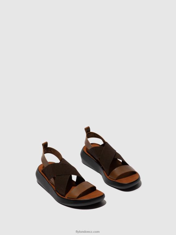 velbloud Fly London ženy crossover sandály baji848 2HX4R594