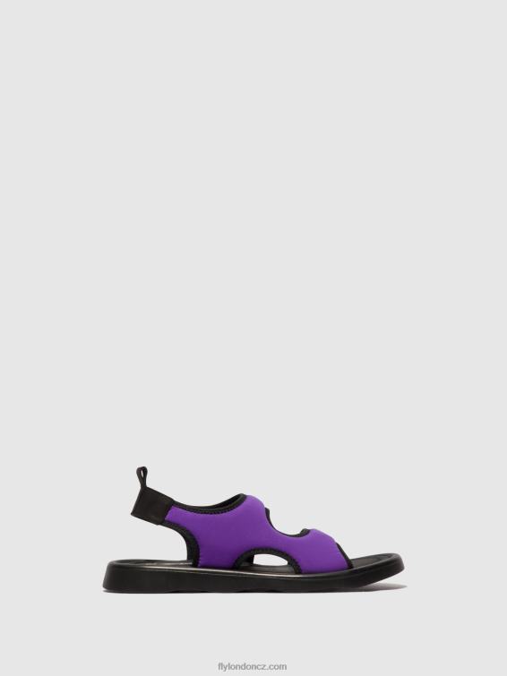 viola/černá Fly London ženy sandály na záda treq930 2HX4R452