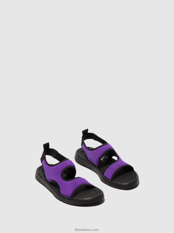 viola/černá Fly London ženy sandály na záda treq930 2HX4R452