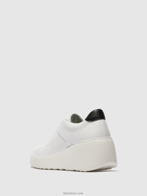 bílý Fly London ženy elastické tenisky dito581 2HX4R732