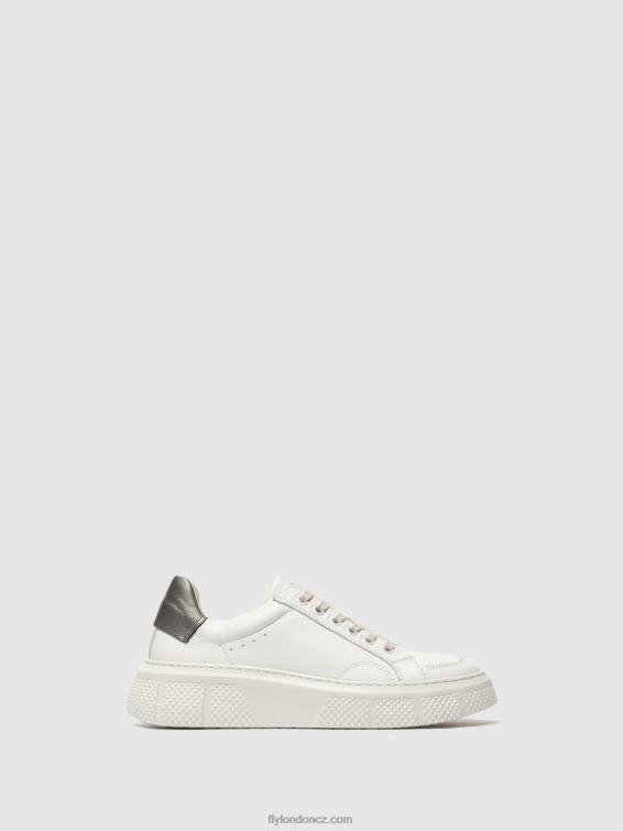 bílý Fly London ženy šněrovací tenisky emmy510 2HX4R761