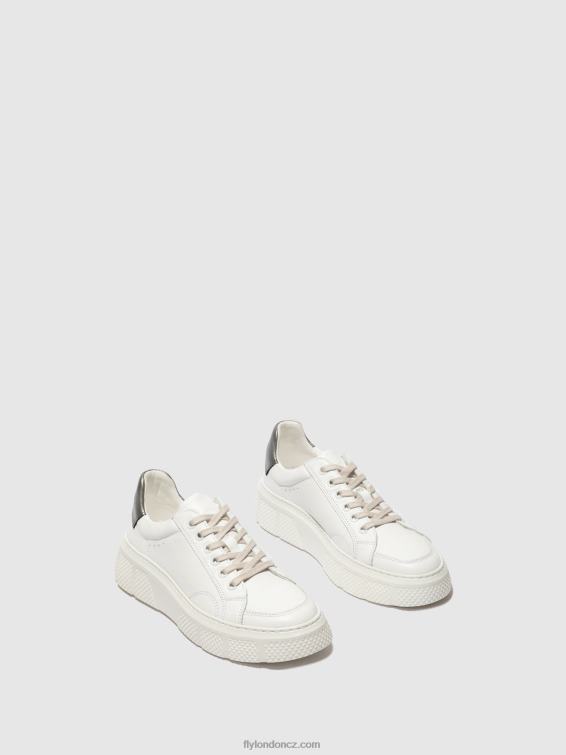 bílý Fly London ženy šněrovací tenisky emmy510 2HX4R761