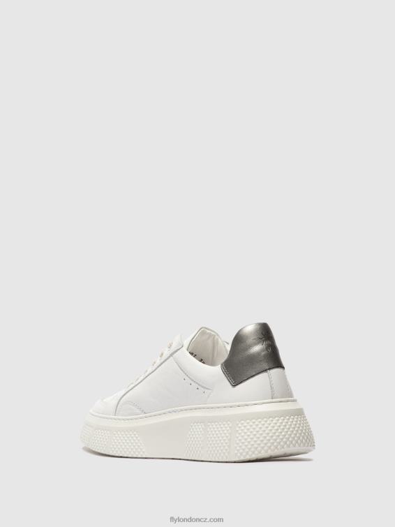 bílý Fly London ženy šněrovací tenisky emmy510 2HX4R761