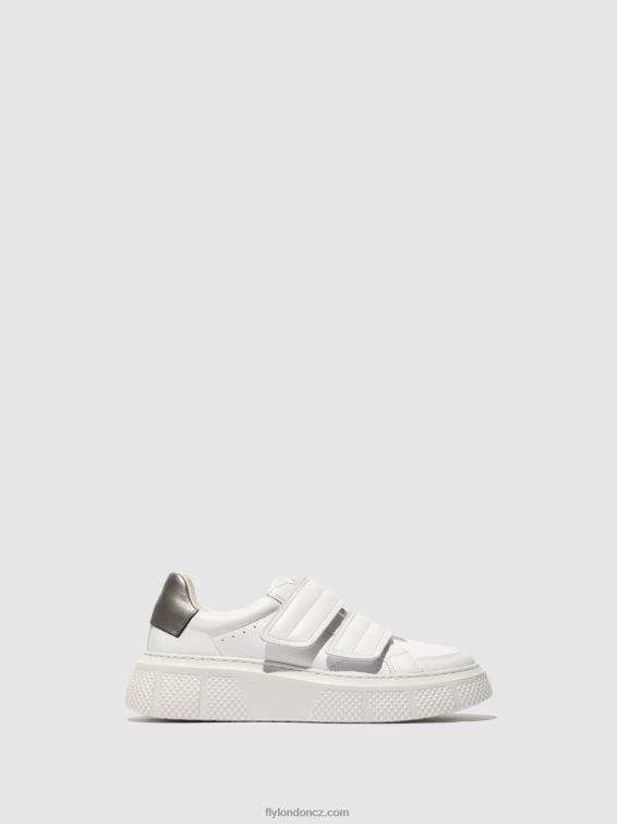 bílý Fly London ženy tenisky na suchý zip edda513 2HX4R756