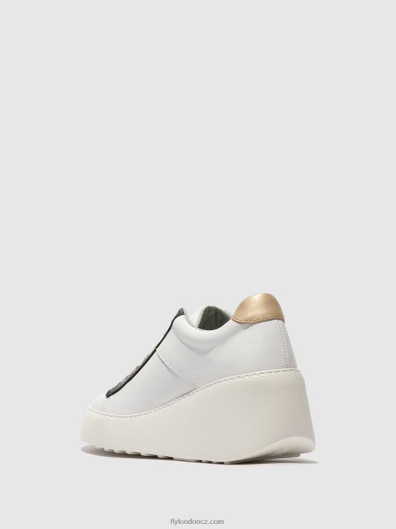bílá/grafit/mynt Fly London ženy šněrovací tenisky delf580 2HX4R718