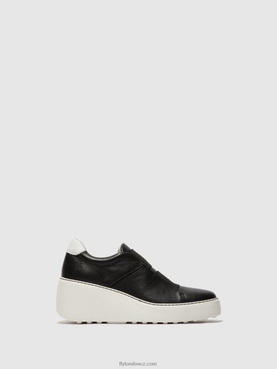 Černá Fly London ženy elastické tenisky dito581 2HX4R730