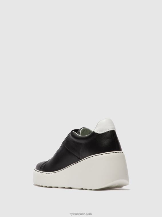 Černá Fly London ženy elastické tenisky dito581 2HX4R730