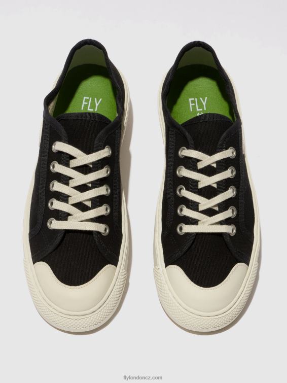 Černá Fly London ženy šněrovací tenisky tere557 2HX4R742