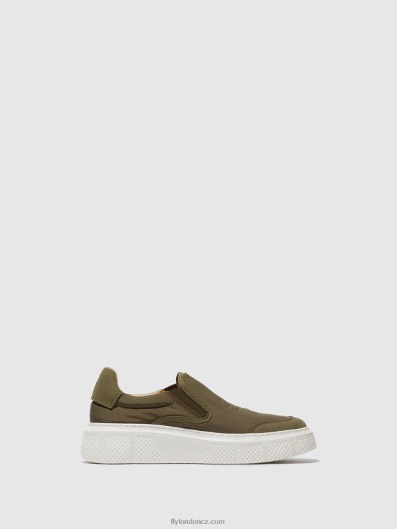 khaki Fly London ženy nazouvací tenisky elin509 2HX4R753